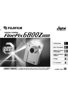 Fujifilm FinePix 6800 manual. Camera Instructions.