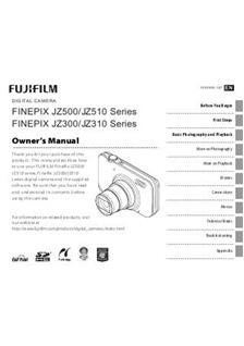 Fujifilm FinePix JZ300 manual. Camera Instructions.