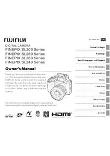 Fujifilm FinePix SL300 manual. Camera Instructions.