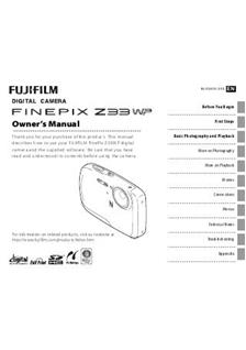Fuji Film Finepix Z33WP Digital Camera Memory Card Upgrades