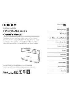 Fujifilm FinePix Z81 manual. Camera Instructions.