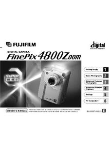 Fujifilm FinePix 4800 manual. Camera Instructions.