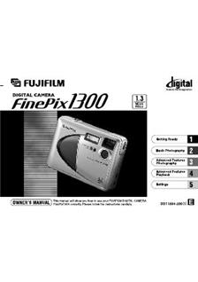 Fujifilm FinePix 1300 manual. Camera Instructions.