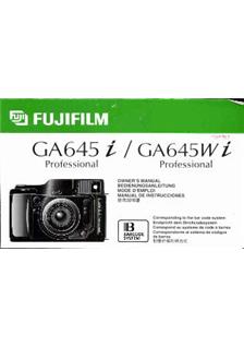 Fujifilm GA 645 Wi Printed Manual