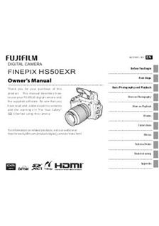 Fujifilm FinePix HS50 EXR manual. Camera Instructions.