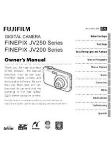 Fujifilm FinePix JV210 manual. Camera Instructions.