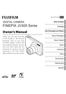 Fujifilm JV 500 manual. Camera Instructions.