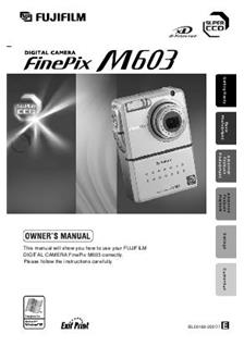 Sada Gebeurt Wreed Fujifilm FinePix M603 Printed Manual