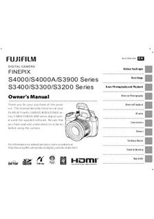 Fujifilm FinePix S3200 manual. Camera Instructions.