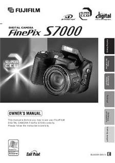 Fujifilm FinePix S7000 manual. Camera Instructions.