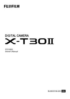Fujifilm X T30 II manual. Camera Instructions.