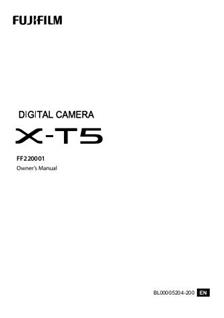 Fujifilm X T5 manual. Camera Instructions.