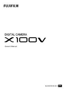 Fujifilm X100V manual. Camera Instructions.