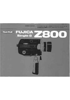 Fujifilm Z 800 manual. Camera Instructions.
