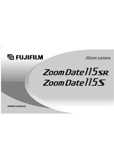 Fujifilm ZoomDate 115 S manual. Camera Instructions.