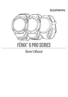 Garmin Fenix 6 pro manual. Camera Instructions.