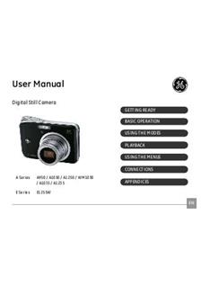 General Electric A1050 manual. Camera Instructions.