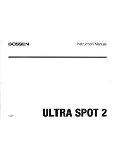 Gossen Ultra Spot 2 manual. Camera Instructions.