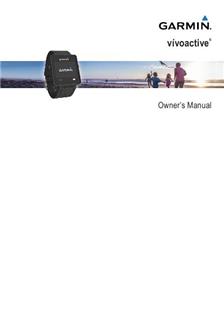 Garmin Vivoactive manual. Camera Instructions.