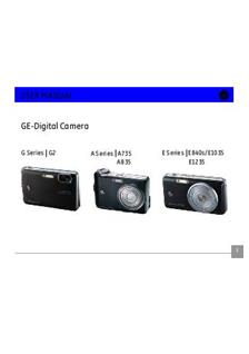 GE General Electric E1235 manual. Camera Instructions.