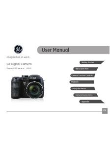GE General Electric X 550 manual. Camera Instructions.