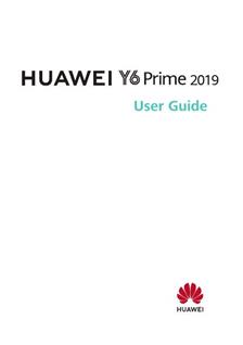 Huawei Y6 Prime 2019 manual. Camera Instructions.