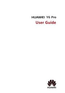 Huawei Y6 manual. Camera Instructions.