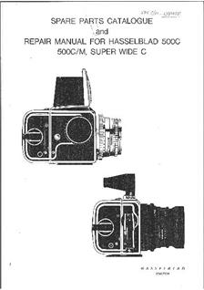 SWC Manual Photo description accessories Technical information Hasselblad 500c 