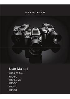 Hasselblad H4D 31 manual. Camera Instructions.