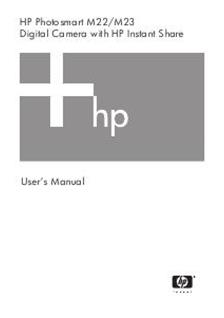 Hewlett Packard PhotoSmart M 22 manual. Camera Instructions.