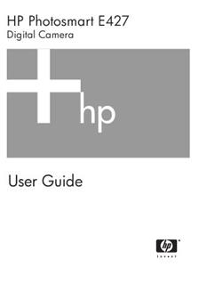 Hewlett Packard PhotoSmart E 427 manual. Camera Instructions.