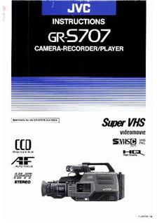 JVC GR S 707 Printed Manual