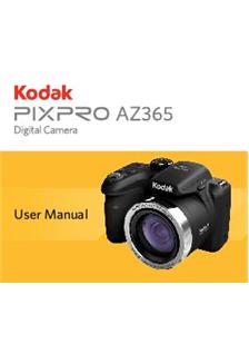 Kodak PixPro AZ365 manual. Camera Instructions.