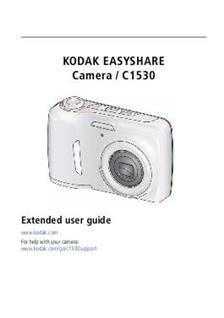 Kodak EasyShare C1530 manual. Camera Instructions.