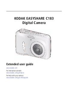 Kodak EasyShare C 183 manual. Camera Instructions.