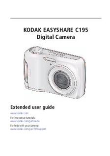 Kodak EasyShare C 195 manual. Camera Instructions.