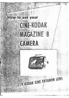 Kodak Cine Kodak Printed Manual