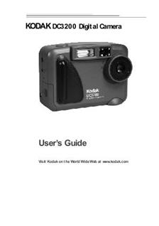 Kodak DC 3200 manual. Camera Instructions.