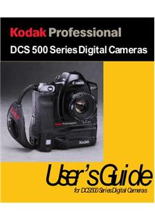Kodak DCS 520 manual. Camera Instructions.