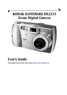 Kodak DX 3215 manual. Camera Instructions.
