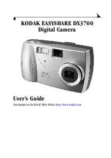 Kodak DX 3700 manual. Camera Instructions.