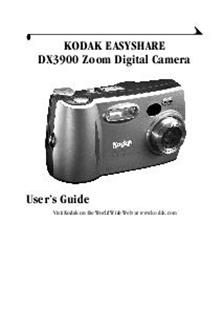 Kodak DX 3900 manual. Camera Instructions.