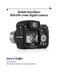 Kodak DX 6490 manual. Camera Instructions.