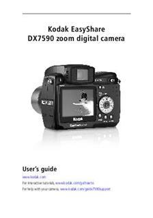 Kodak DX 7590 manual. Camera Instructions.