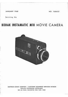 Kodak Instamatic M 18 Printed Manual