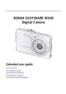 Kodak EasyShare M 340 manual. Camera Instructions.