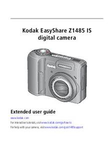 Kodak EasyShare Z 1485 IS manual. Camera Instructions.
