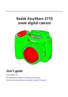 Kodak Easyshare Z 710 manual. Camera Instructions.