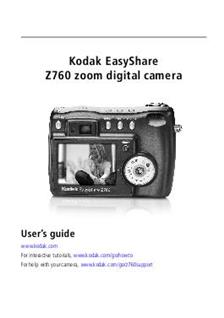 Kodak EasyShare Z 760 manual. Camera Instructions.