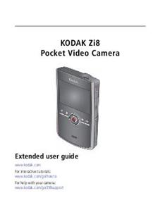 Kodak Zi 8 manual. Camera Instructions.